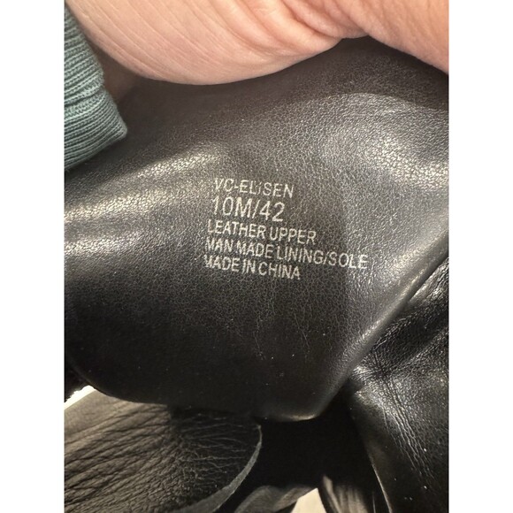 Vince Camuto Elisen Buckle Lug Sole Booties in black  10 Excellent like new - Picture 12 of 16